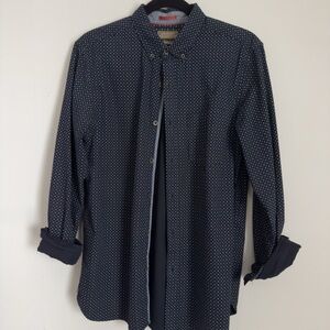 Denim & Flower Dark Blue Button Down Shirt